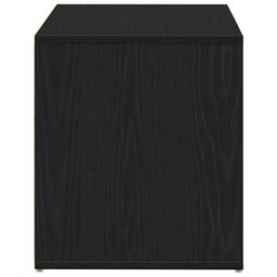 Berkfield Home Hall Bench Black Oak 80x40x45 cm Engineered Wood - Size: 80 x 40 x 45 cm - thumbnail 8