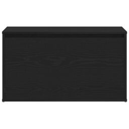 Berkfield Home Hall Bench Black Oak 80x40x45 cm Engineered Wood - Size: 80 x 40 x 45 cm - thumbnail 7