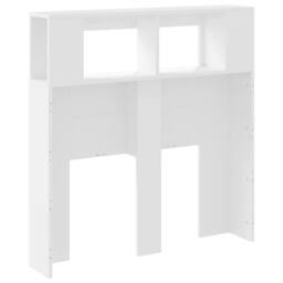 Berkfield Home LED Headboard White 100x18.5x103.5 cm Engineered Wood - thumbnail 8