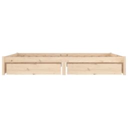 Berkfield Home Bed Frame with Drawers 180x200 cm Super King Size in Brown - thumbnail 4