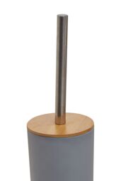 Orsina White Toilet Brush Holder, Bathroom Cleaning Set With Bristles & Natural Grip, Brush Holder in Grey - thumbnail 4