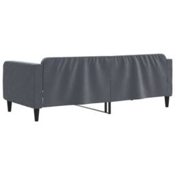 Berkfield Home Day Bed Dark Grey 90x190 cm Velvet - thumbnail 5