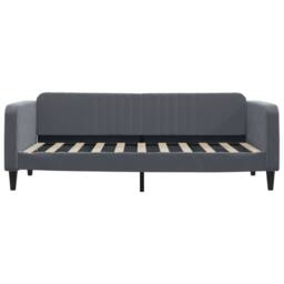 Berkfield Home Day Bed Dark Grey 90x190 cm Velvet - thumbnail 3