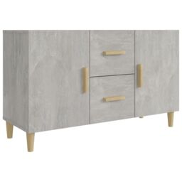 Berkfield Home Sideboard Concrete Grey 100x36x60 cm Engineered Wood - Size: 100 x 36 x 60 cm - thumbnail 2