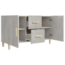 Berkfield Home Sideboard Concrete Grey 100x36x60 cm Engineered Wood - Size: 100 x 36 x 60 cm - thumbnail 5