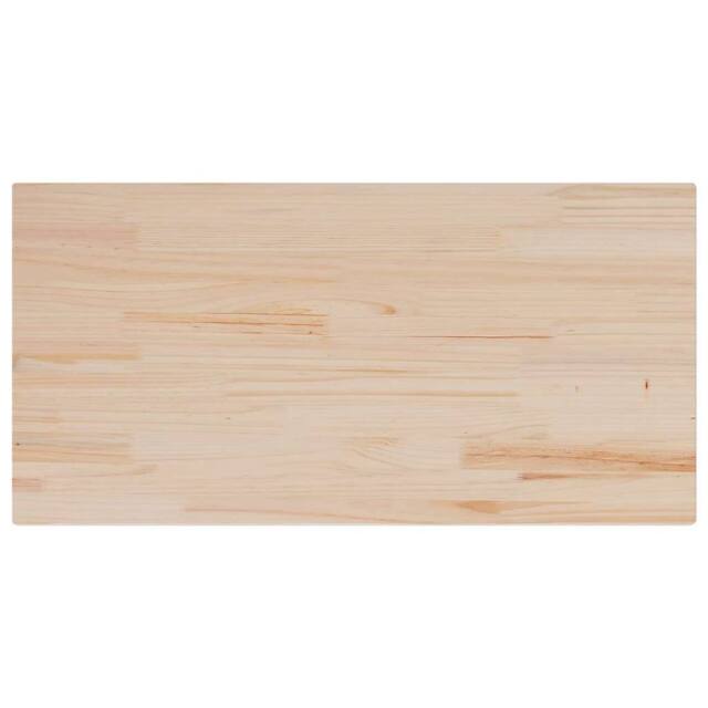 Berkfield Home Table Tops 4 pcs 100x50x2.5 cm Rectangular Solid Wood Pine in Natural - image 1