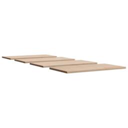 Berkfield Home Table Tops 4 pcs 100x50x2.5 cm Rectangular Solid Wood Pine in Natural - thumbnail 5
