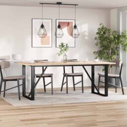 Berkfield Home Table Tops 4 pcs 100x50x2.5 cm Rectangular Solid Wood Pine in Natural - thumbnail 4