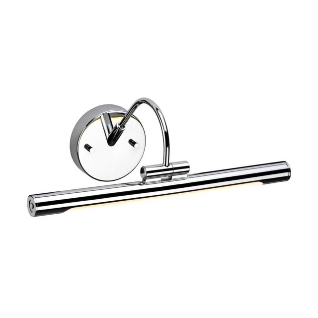 Netlighting Alton LED 1 Light Small Picture Wall Light Polished Chrome in Grey - image 1
