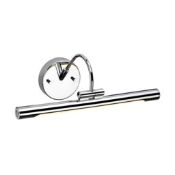 Netlighting Alton LED 1 Light Small Picture Wall Light Polished Chrome in Grey - thumbnail 1