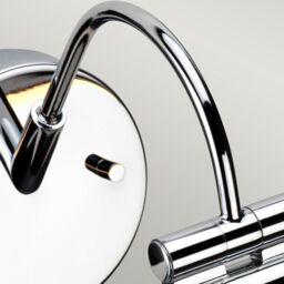 Netlighting Alton LED 1 Light Small Picture Wall Light Polished Chrome in Grey - thumbnail 2