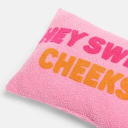 OHS Hey Sweet Cheeks Slogan Decorative Scatter Cushion Throw Pillow in Pink - thumbnail 6