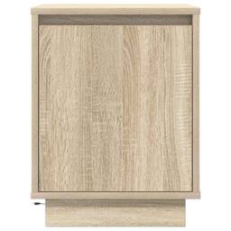 Berkfield Home Bedside Cabinet with LED Lights¬†Sonoma Oak 38x34x50 cm - Size: 38 x 34 x 50 cm - thumbnail 6