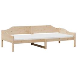 Berkfield Home Bed Frame without Mattress 90x190 cm Single Solid Wood Pine in Light Brown - thumbnail 3