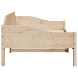 Berkfield Home Bed Frame without Mattress 90x190 cm Single Solid Wood Pine in Light Brown - thumbnail 6