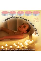 Deco Express Scented 25 Packs Tealights - Toasted Marshmallows in Pink - thumbnail 5