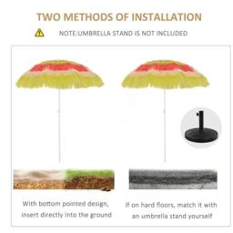 Kelvenix Hawaiian Parasol Sun Shelter Folding in Yellow - Size: 0.6m2 - thumbnail 3