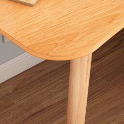 KORVIXA Home Office Study Computer Desk Workstation Desk in Natural - Size: 100 cm - thumbnail 5
