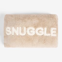 OHS Snuggle Ultra Soft Plush Fleece Hand Warmer Pillow in Natural - Size: 45 cm x 45 cm - thumbnail 3
