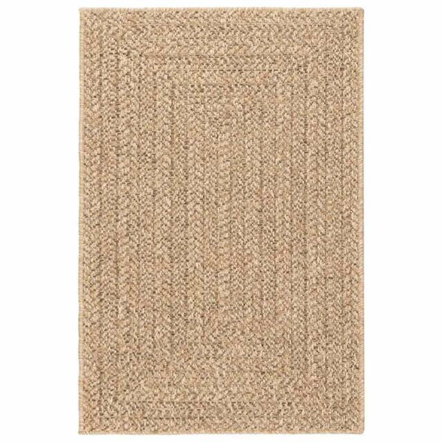 Berkfield Home Rug 200x290 cm Jute Look Indoor & Outdoor in Beige - Size: 100 cm diameter - image 1
