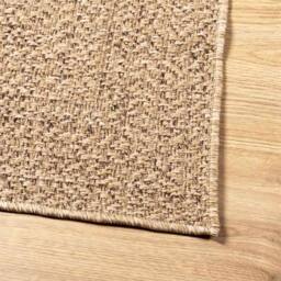 Berkfield Home Rug 200x290 cm Jute Look Indoor & Outdoor in Beige - Size: 100 cm diameter - thumbnail 8