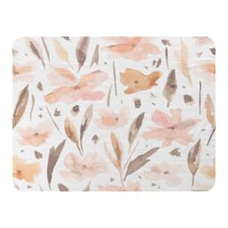 Benjamin Tate Design Pink Watercolour Blanket in Natural - Size: 120 cm x 150 cm - thumbnail 1