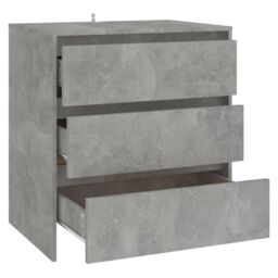 Berkfield Home Sideboard Concrete Grey 70x41x75 cm Engineered Wood - Size: 70 x 41 x 75 cm - thumbnail 5