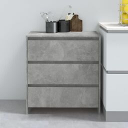 Berkfield Home Sideboard Concrete Grey 70x41x75 cm Engineered Wood - Size: 70 x 41 x 75 cm - thumbnail 1