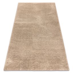 RugsX Micro Shaggy Rug in Beige - Size: 120 cm x 170 cm - thumbnail 1