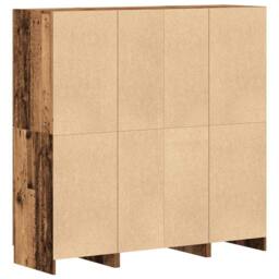 Berkfield Home 3 Piece Kitchen Cabinet Set Old Wood Engineered Wood in Brown - thumbnail 9