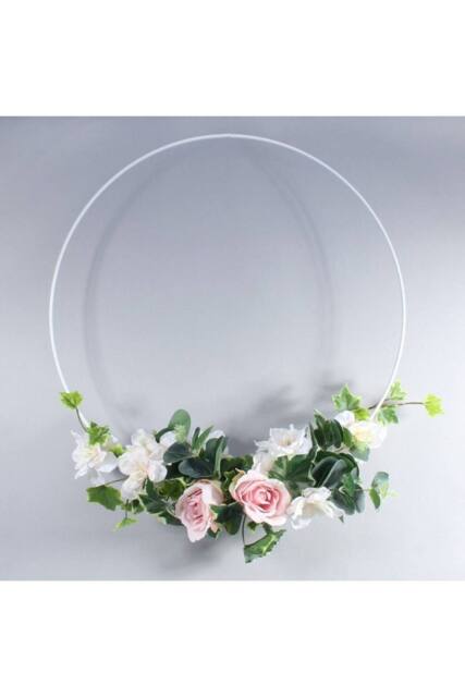 KDMD Silver Flower Hoop 50cm 2 Pack - image 1