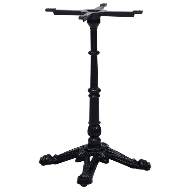 Berkfield Home Bistro Table Leg Black 52x52x72 cm Cast Iron - Size: 52 x 52 x 72 cm - image 1