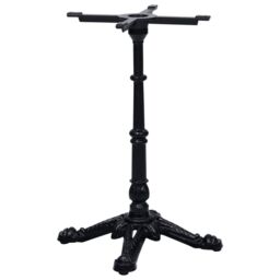 Berkfield Home Bistro Table Leg Black 52x52x72 cm Cast Iron - Size: 52 x 52 x 72 cm
