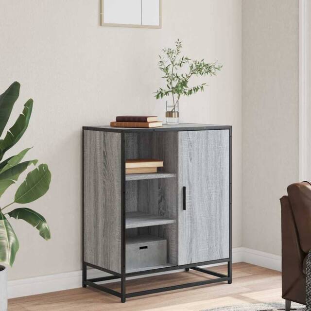 Berkfield Home Sideboard Grey Sonoma 62x35x76 cm Engineered Wood - Size: 62 x 35 x 76 cm - image 1