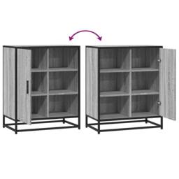 Berkfield Home Sideboard Grey Sonoma 62x35x76 cm Engineered Wood - Size: 62 x 35 x 76 cm - thumbnail 7