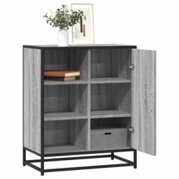 Berkfield Home Sideboard Grey Sonoma 62x35x76 cm Engineered Wood - Size: 62 x 35 x 76 cm - thumbnail 2
