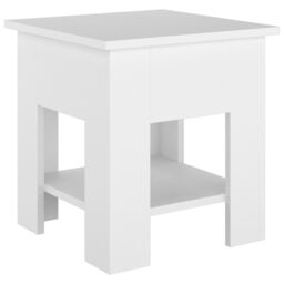 Berkfield Home Coffee Table White 40x40x42 cm Engineered Wood - Size: 40 x 40 x 42 cm - thumbnail 2