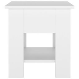 Berkfield Home Coffee Table White 40x40x42 cm Engineered Wood - Size: 40 x 40 x 42 cm - thumbnail 5