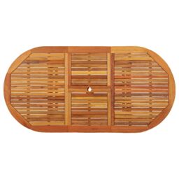 Berkfield Home Garden Table 200x100x75 cm Solid Wood Eucalyptus in Brown - Size: 200 x 100 x 75 cm - thumbnail 4
