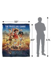 Netflix One Piece Straw Hat Crew Officially Licensed Silky Touch Super Soft Throw Blanket 152 x 127 cm in White - thumbnail 5