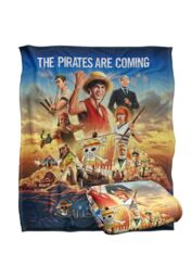 Netflix One Piece Straw Hat Crew Officially Licensed Silky Touch Super Soft Throw Blanket 152 x 127 cm in White - thumbnail 2