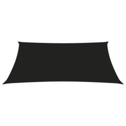Berkfield Home Sunshade Sail Oxford Fabric Trapezium 2/4x3 m Black - thumbnail 3