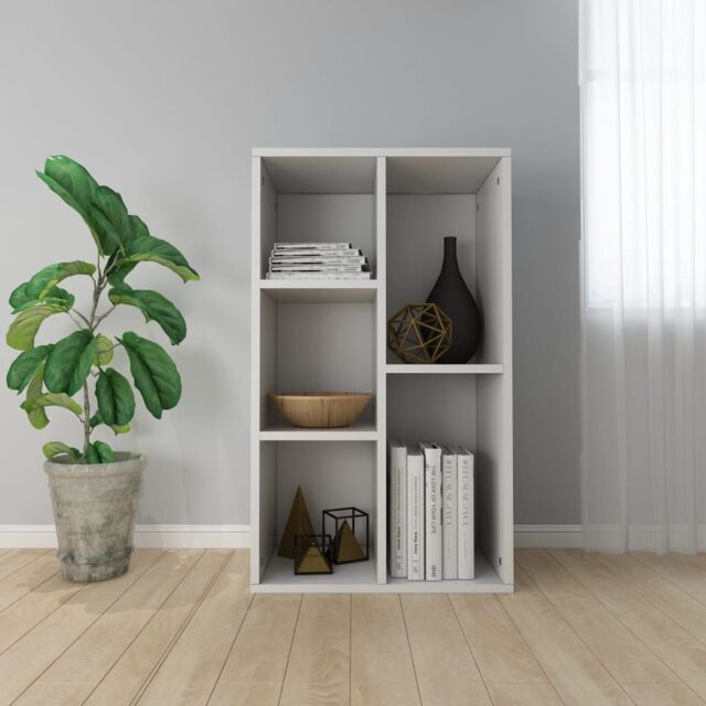 Berkfield Home Book Cabinet/Sideboard White 50x25x80 cm Engineered Wood - Size: 50 x 25 x 80 cm - image 1