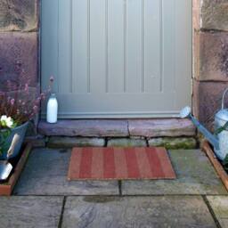 Artsy Mats Pink Stripe Coir Doormat (60 x 40cm) in Brown - Size: 40 cm x 60 cm - thumbnail 8