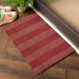 Artsy Mats Pink Stripe Coir Doormat (60 x 40cm) in Brown - Size: 40 cm x 60 cm - thumbnail 2