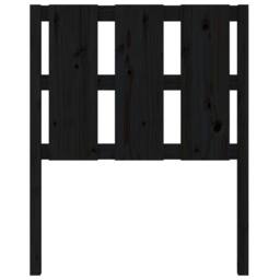 Berkfield Home Beautiful Bed Headboard Black 80.5x4x100 cm Solid Wood Pine - thumbnail 4