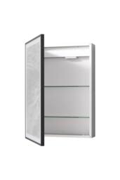 Living and Home Modern Black Surface Mount LED Mirror Cabinet - thumbnail 5