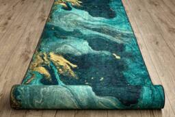 RugsX Anti-Slip Lotus Runner in Green - Size: 80 cm x 170 cm - thumbnail 5