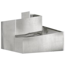 Berkfield Home Metal Planter Galvanised Galvanised Steel Medium Metal Planter in Silver - thumbnail 3