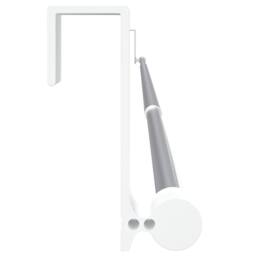 Berkfield Home Curtain Rails 2 pcs White & Silver 90-135 cm Aluminium - thumbnail 5